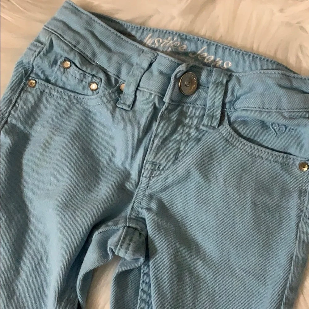 Justice blue jeans‎ size 7 Slim Simply Low